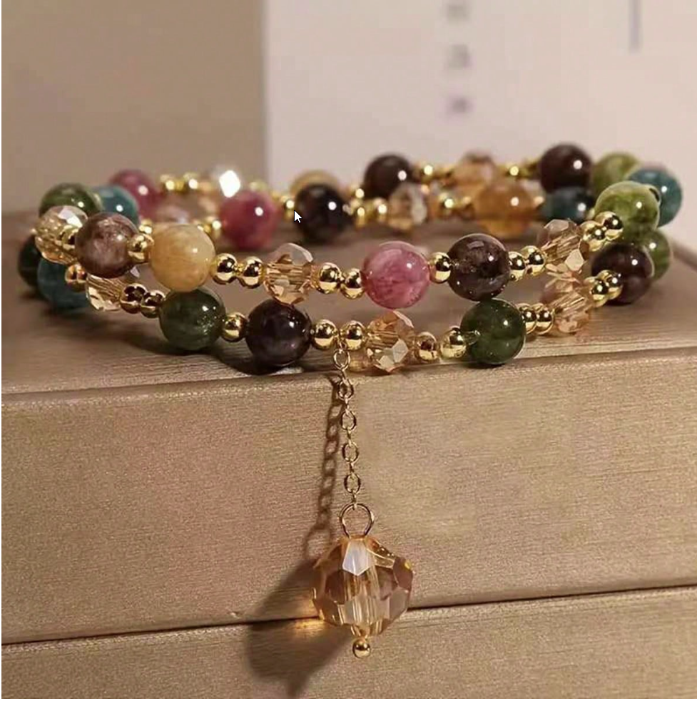Ruby - Beaded Bracelet