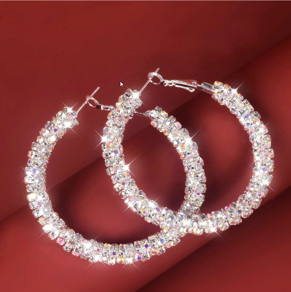 Venus - Bling Hoop Earrings
