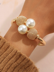 Caris - Caris - Faux Pearl Bangle