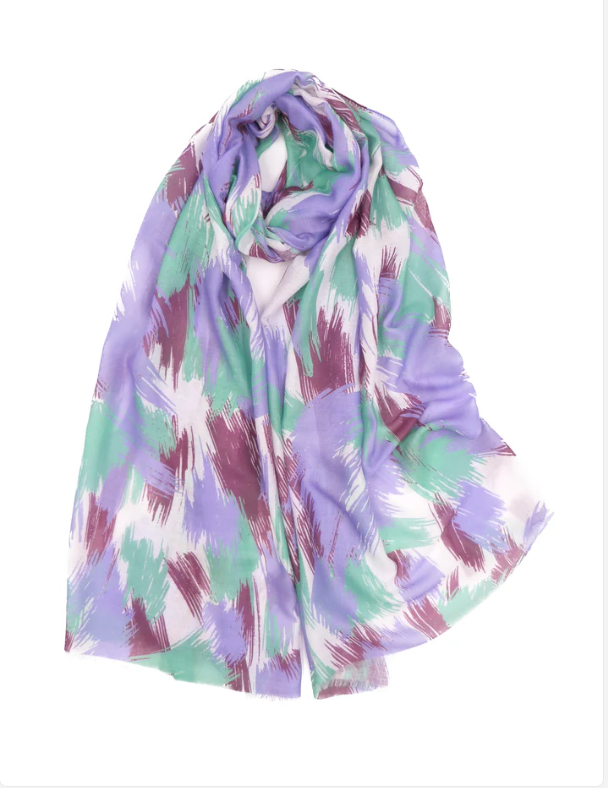 Denny - Art Brush Print Scarf