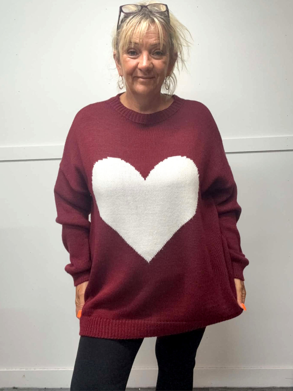 ADA - Knitted Heart Jumper 14 to 24