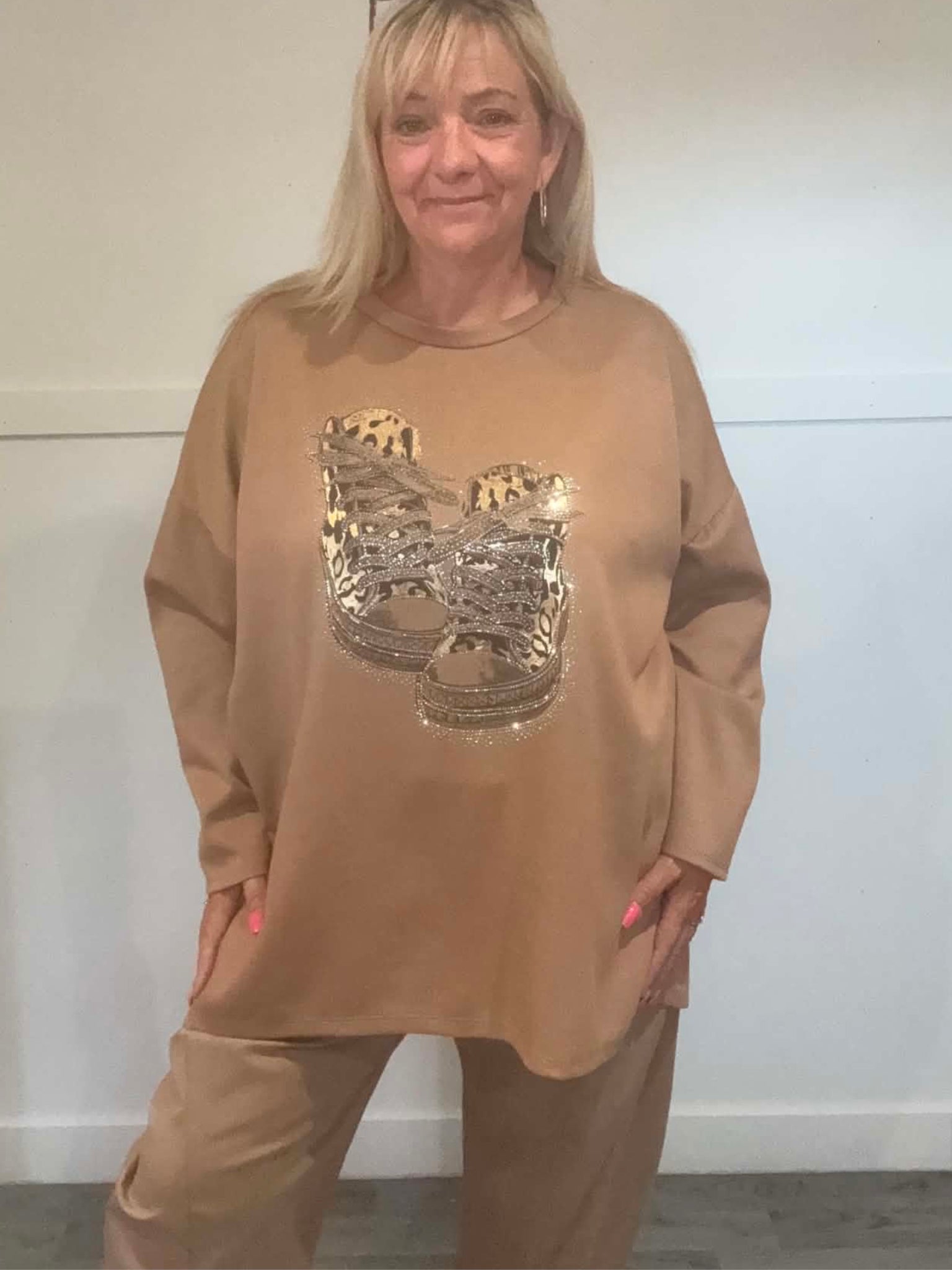 MARETTA - Bling Scuba Sweatshirt 14 to 24