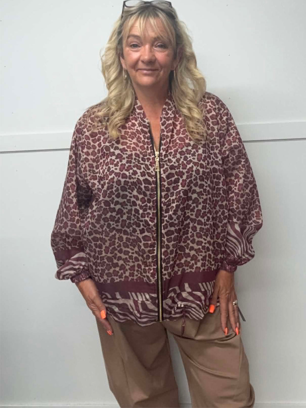 BECCA - Animal Print Bomber 14 to 22