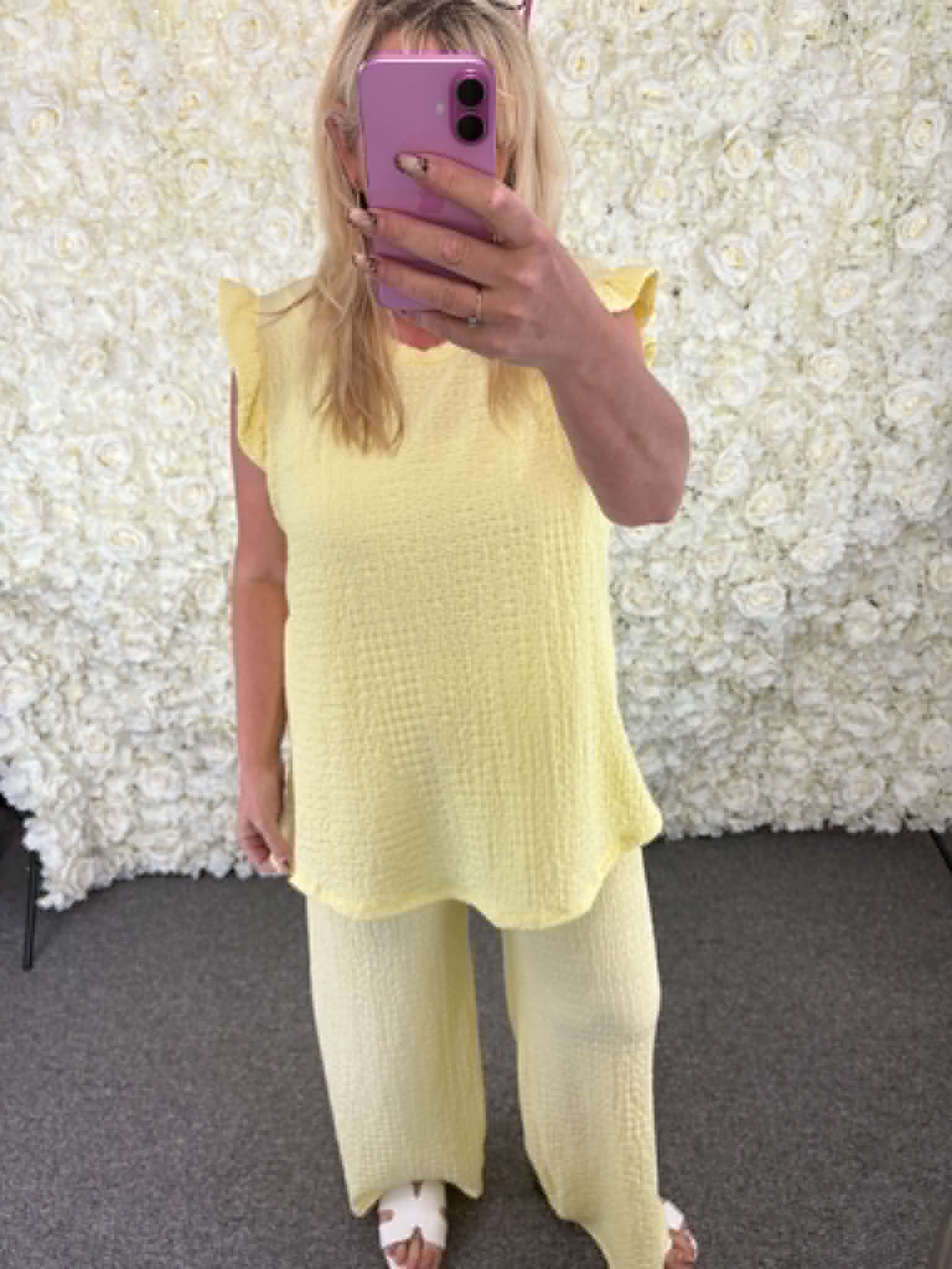 DAKOTA - Ruffle Sleeve Loungesuit 14 to 24