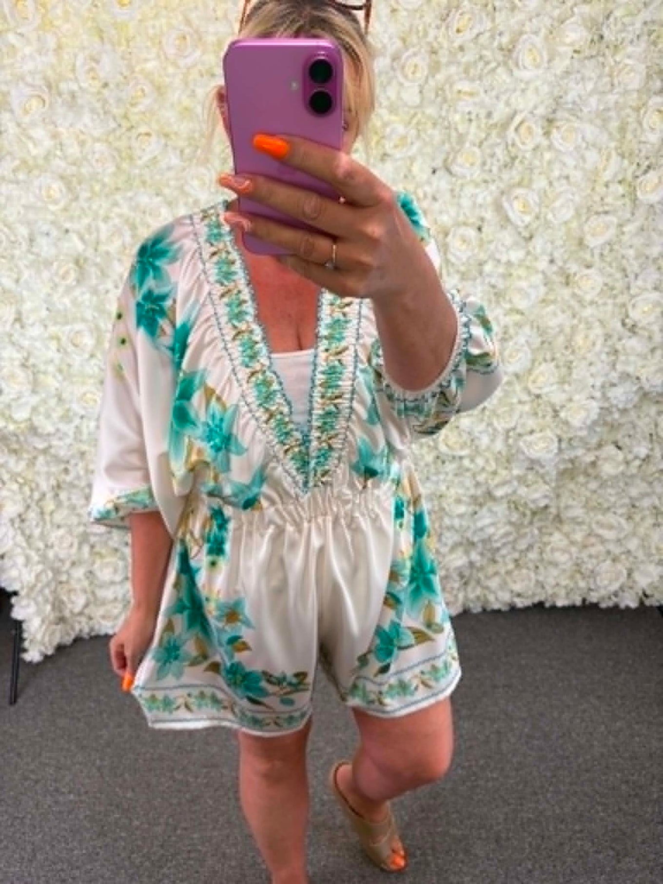 LEOTINE - Floral Playsuit 14 to 24