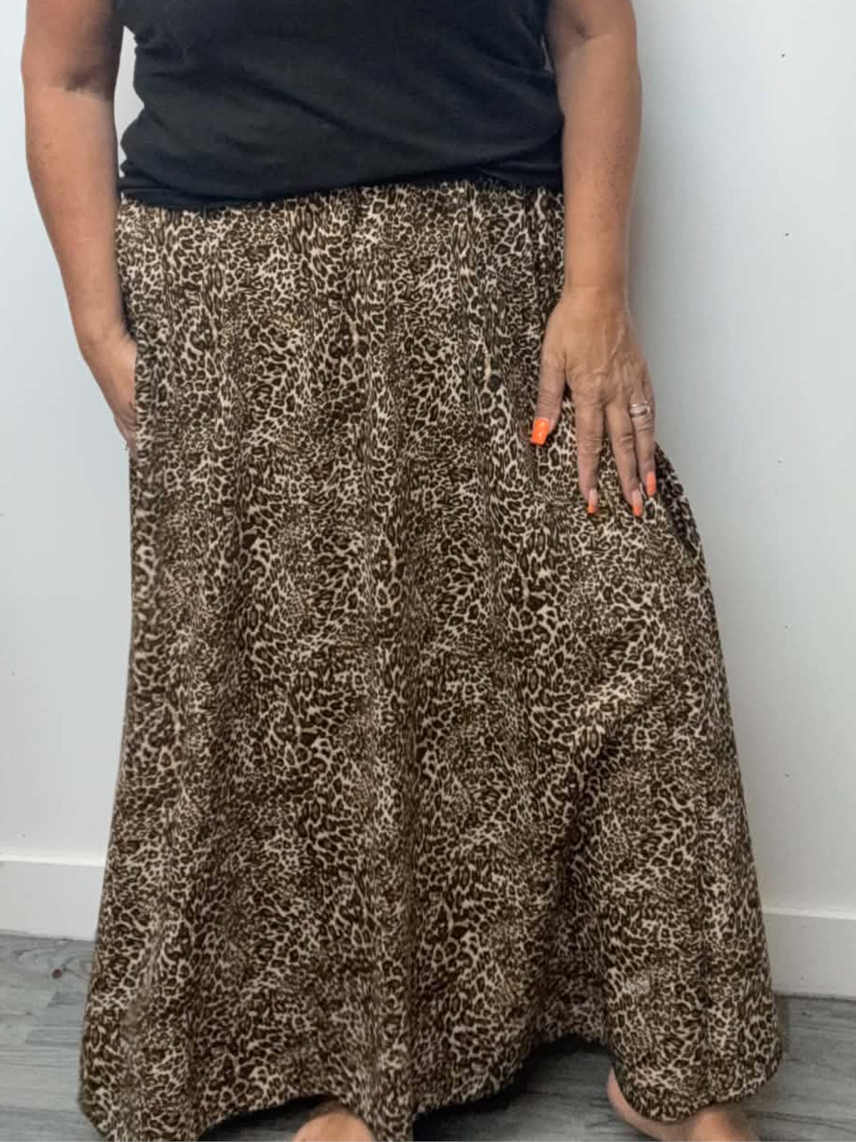 VIVIAN - Leopard Print Skirt 14 to 24