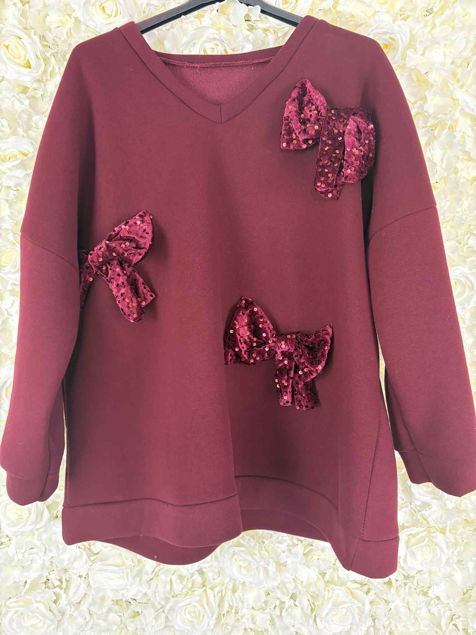 Fallon - Sequin Bow Sweatshirt 14 to 22/24