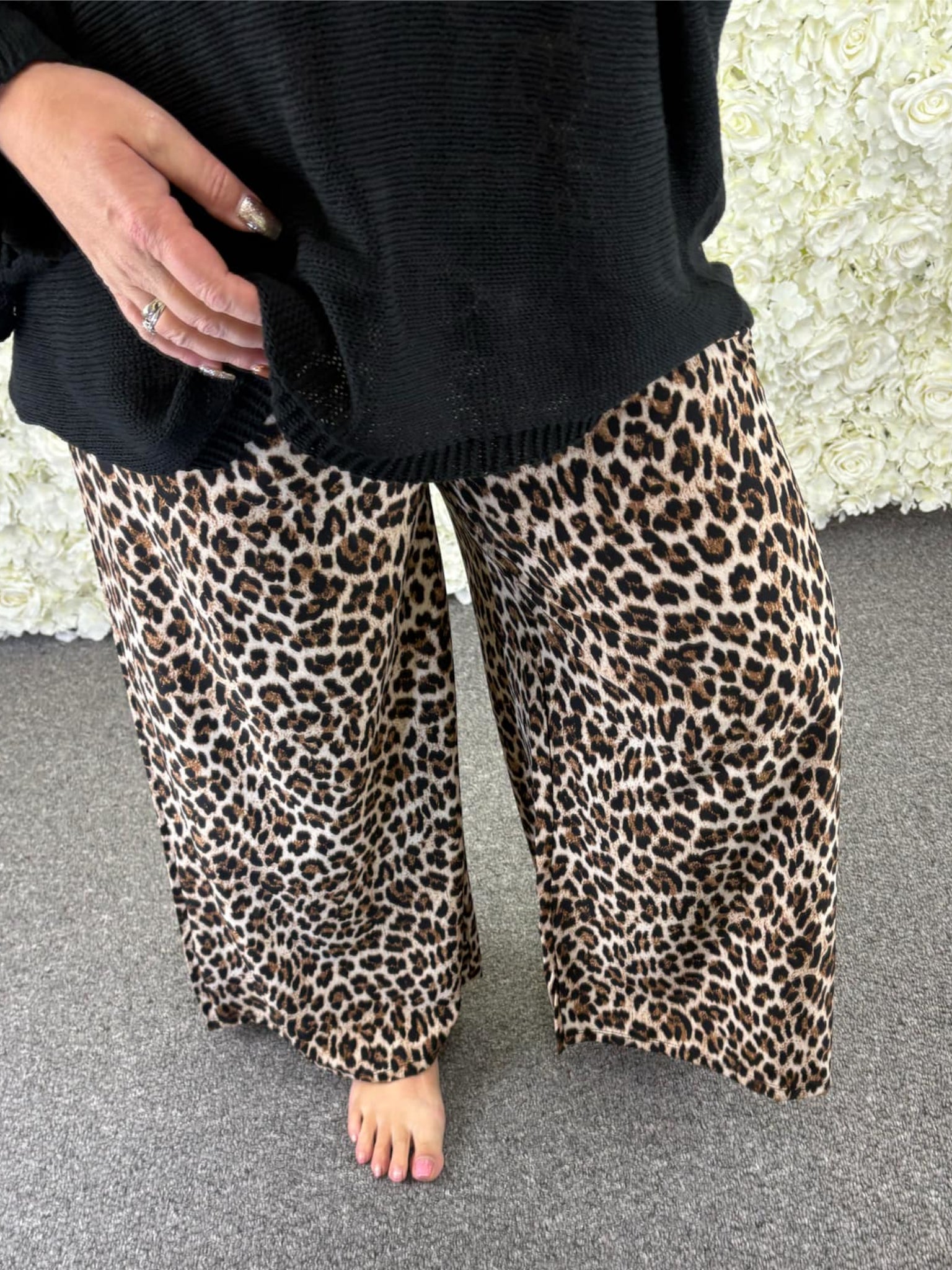 AVERY - Leopard Print Trousers 12 to 22