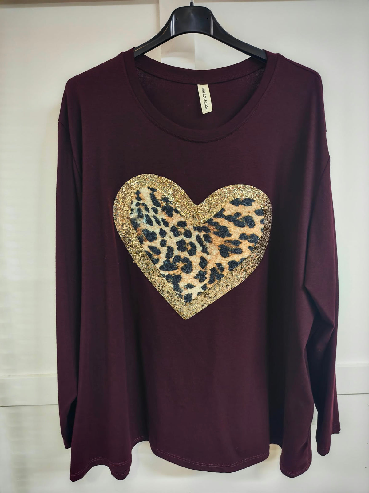 FREYA - Leopard Print Heart Top 14 to 24