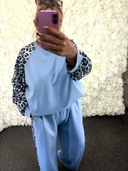 SUZIE - Leopard Print Stripe Loungesuit 18 to 24/26