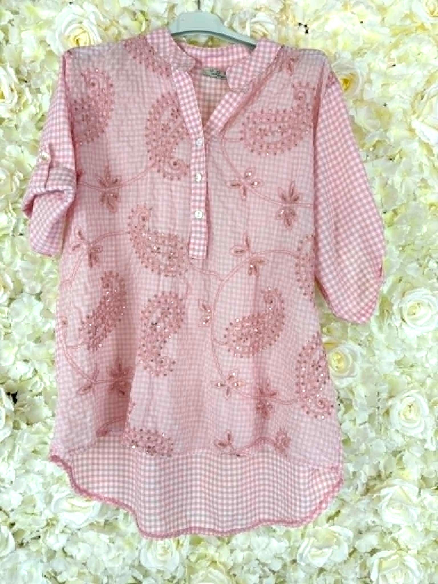 JETT - Checked Sparkle Blouse 12 to 18