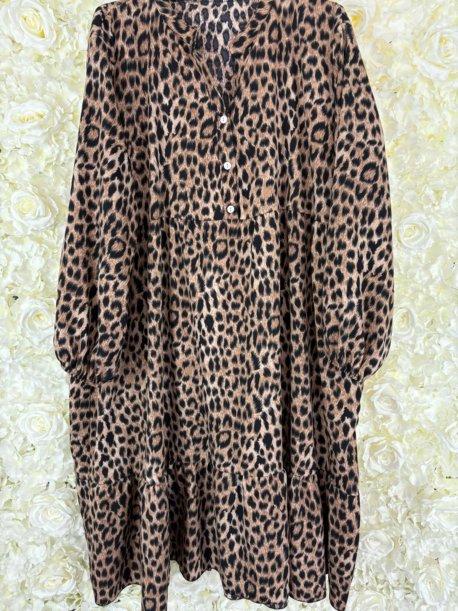 Quinn - Animal Print Smock Dress 14 to 24