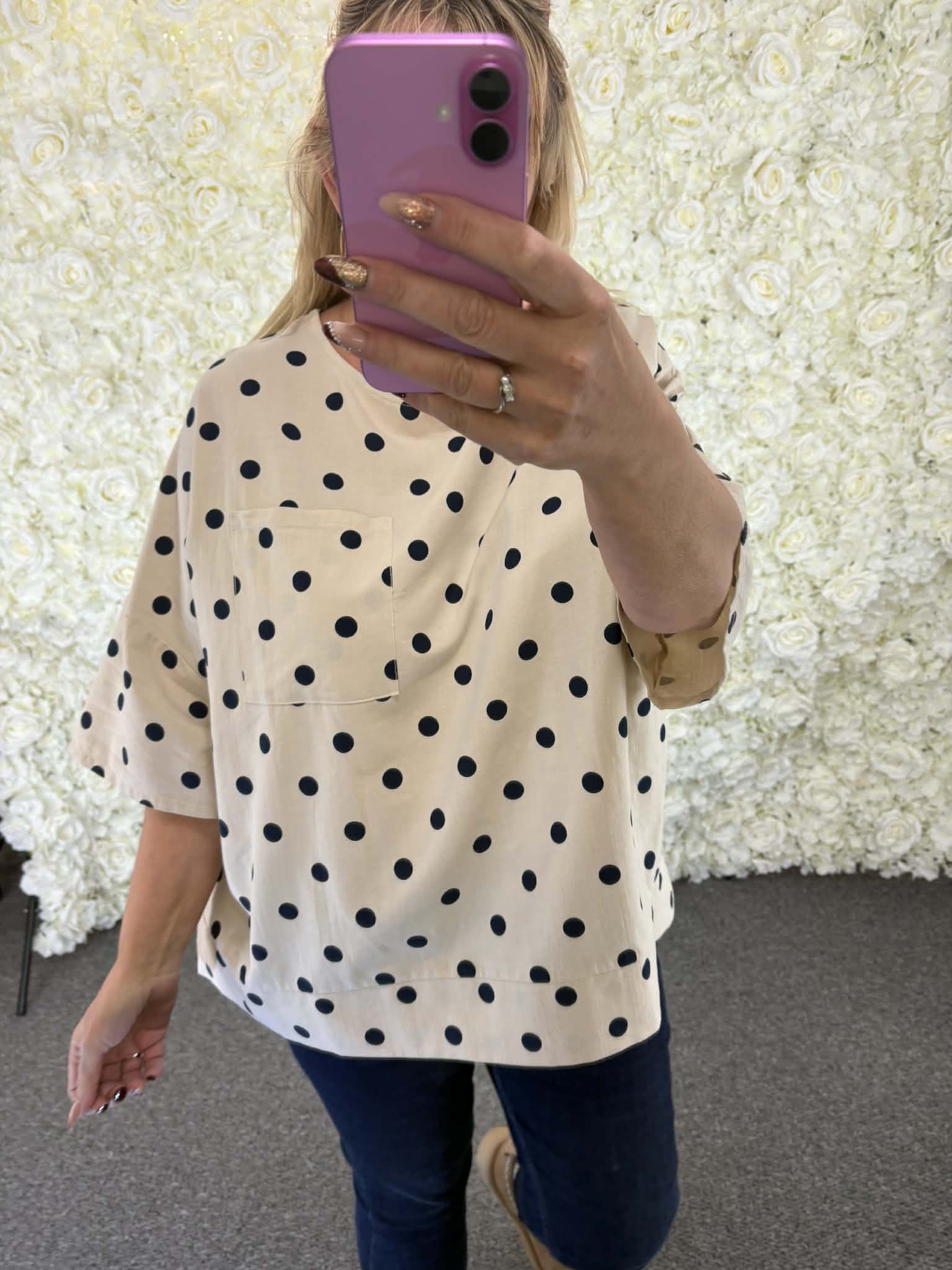 Monte -Polka Dot Blouse 14 to 24