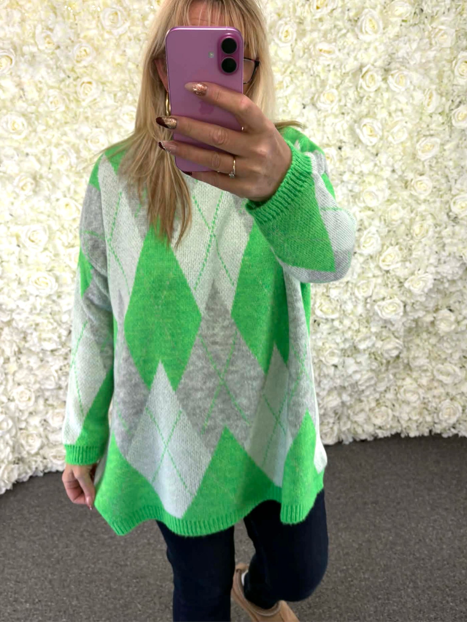 MADDOX - Argyle Pattern Jumper 12 to 24