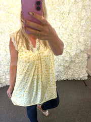 BELLA - Animal Print Lace Top 14 to 24
