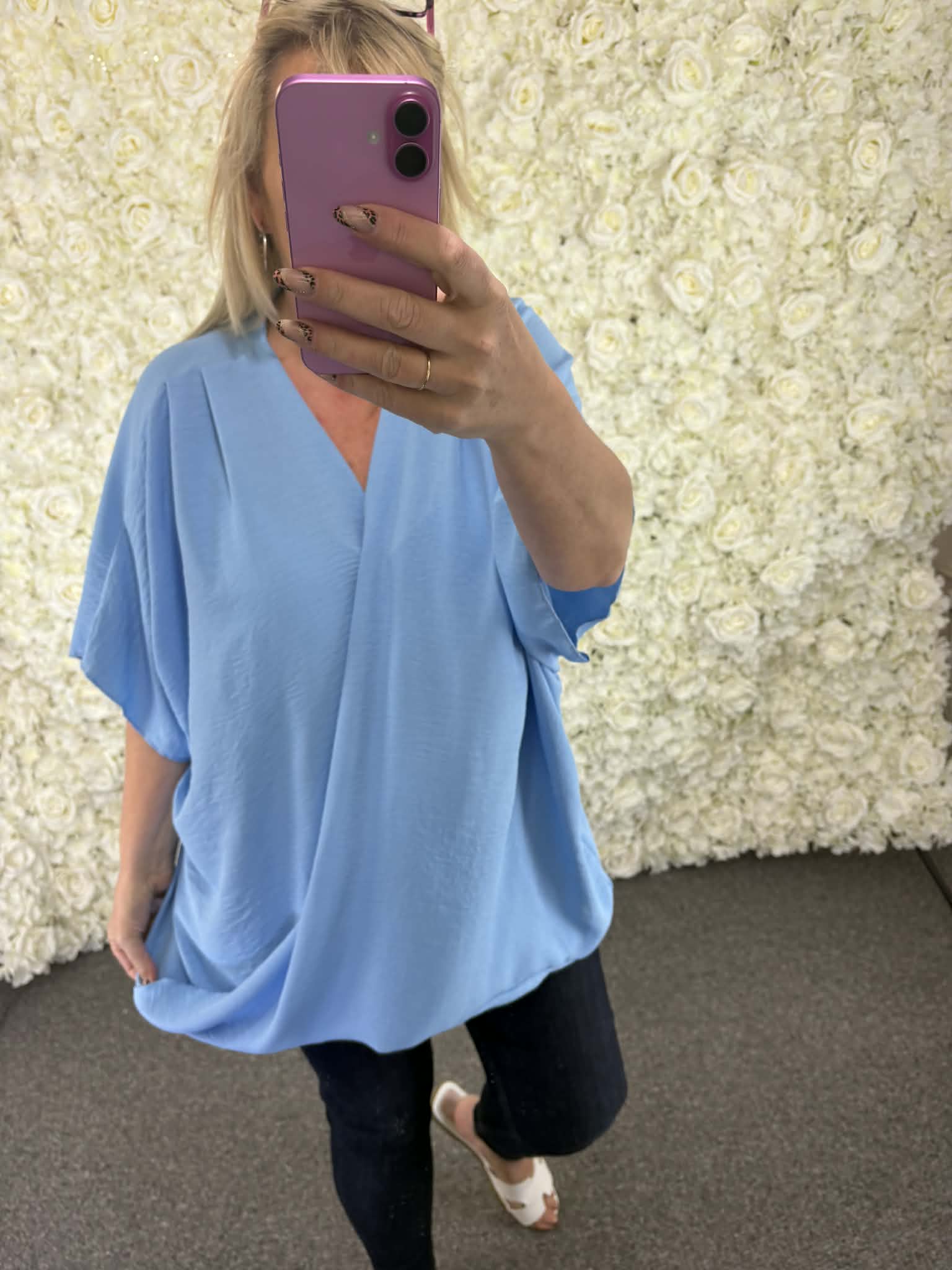CARON - Bubble Hem Wrap Blouse 16 to24/26