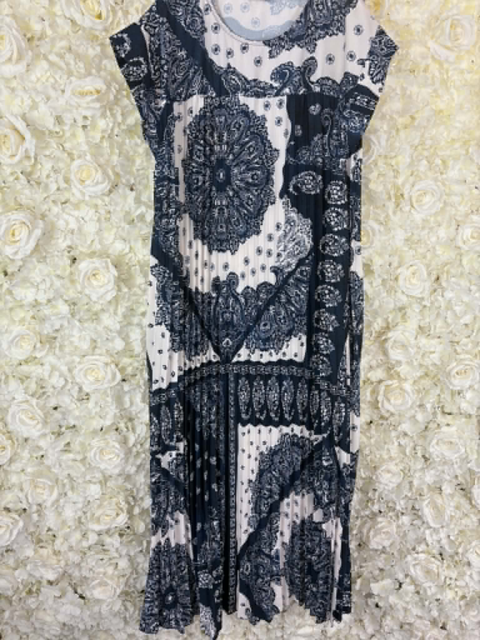 AINSLEY - Pleated Dress 14 to 24