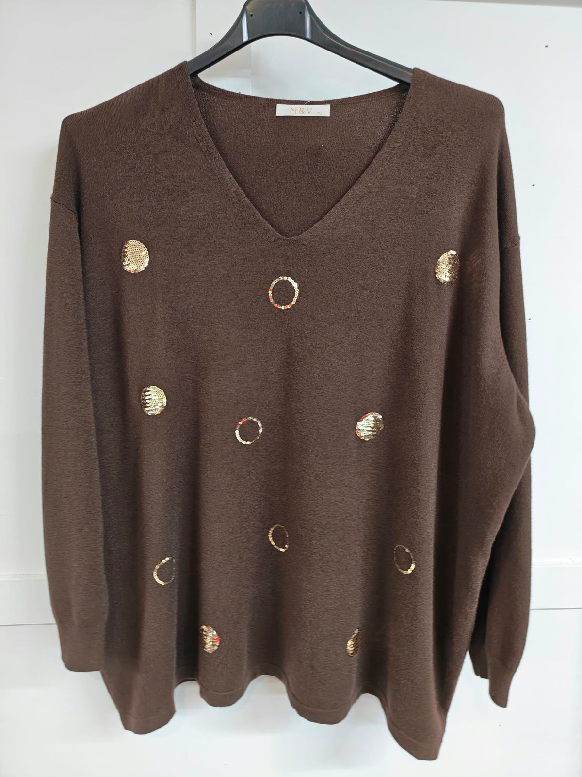 SARAH - Sequin Circle Jumper 14 to 24