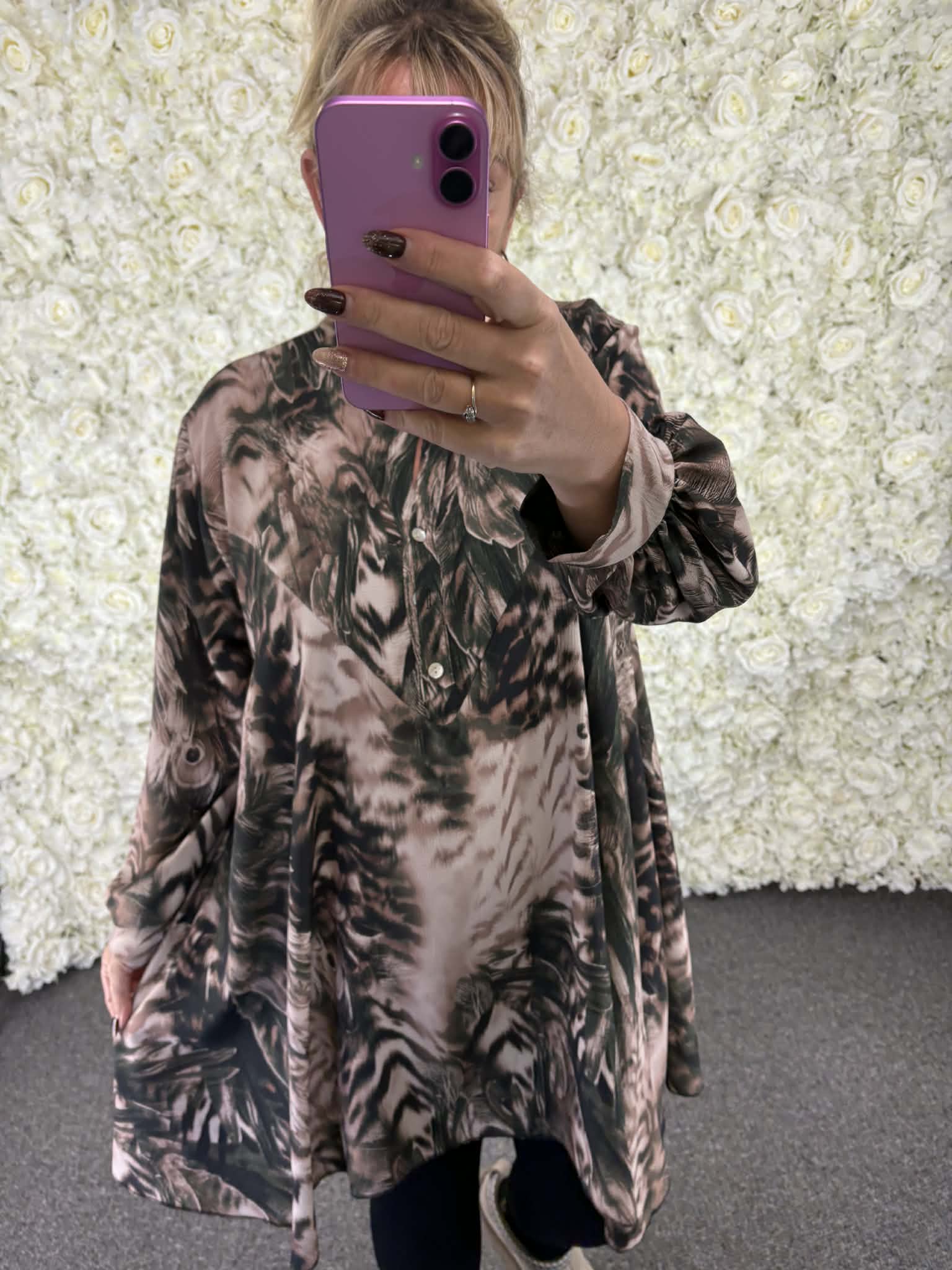 Heidi - Animal Print Blouse 16 to 24