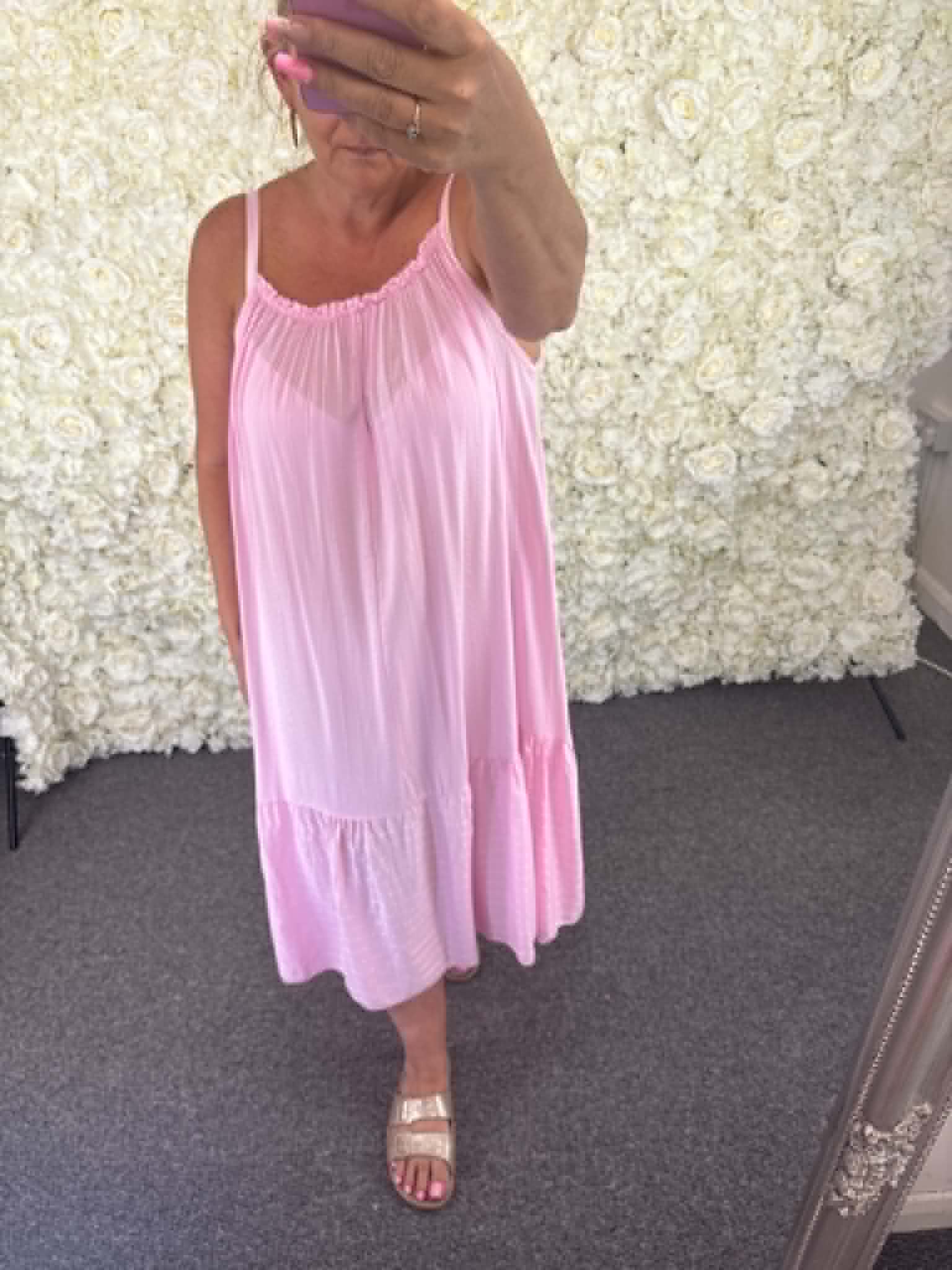 Hera - Pin Stripe Summer Dress 14 to 24