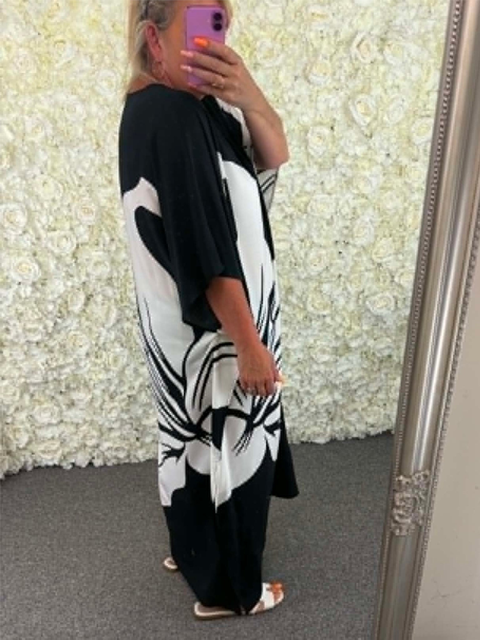 JUNIA - Flower Maxi Dress 14 to 24