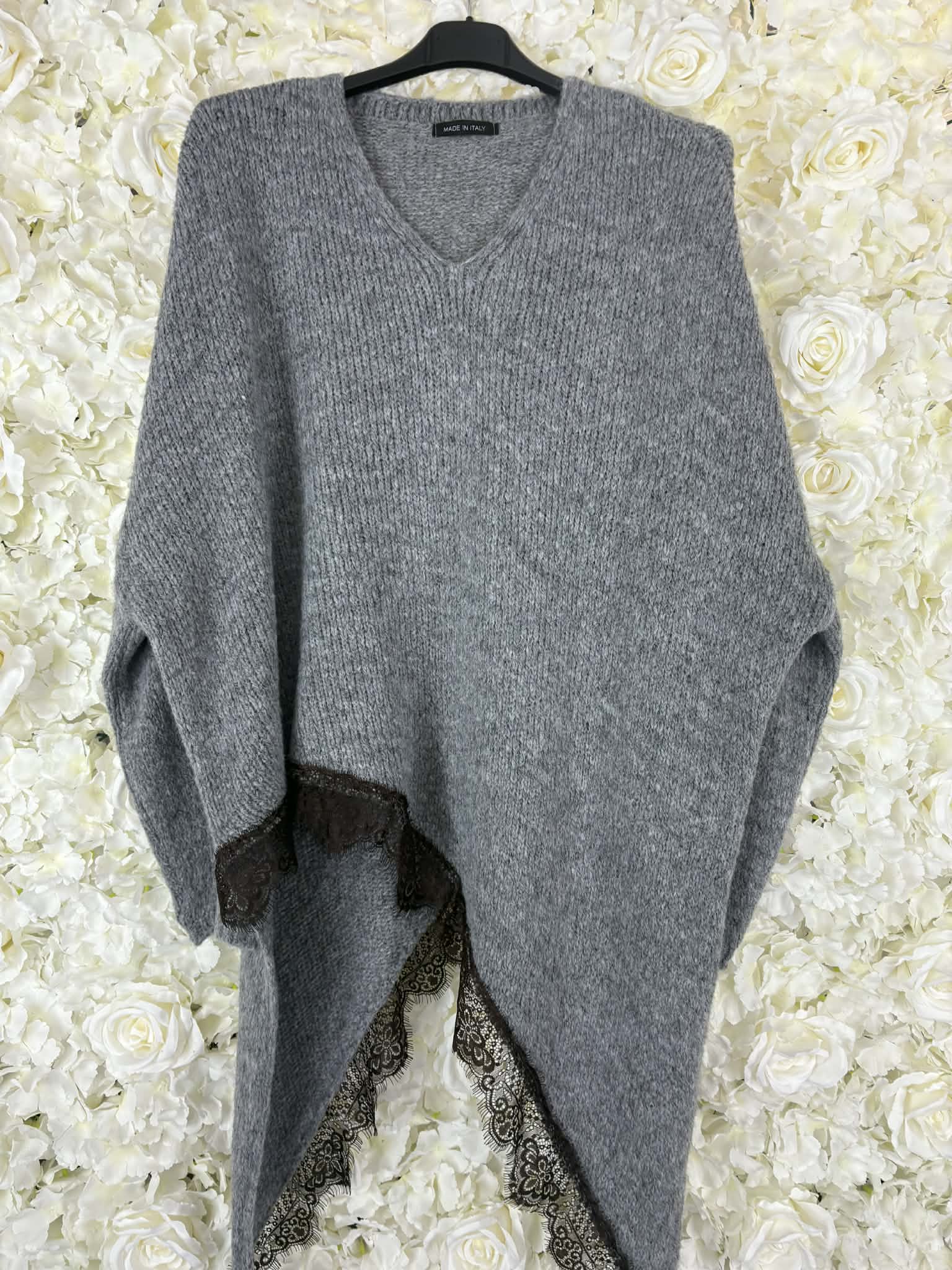 ALICE - Asymmetric Lace Trim Jumper 16 to 24