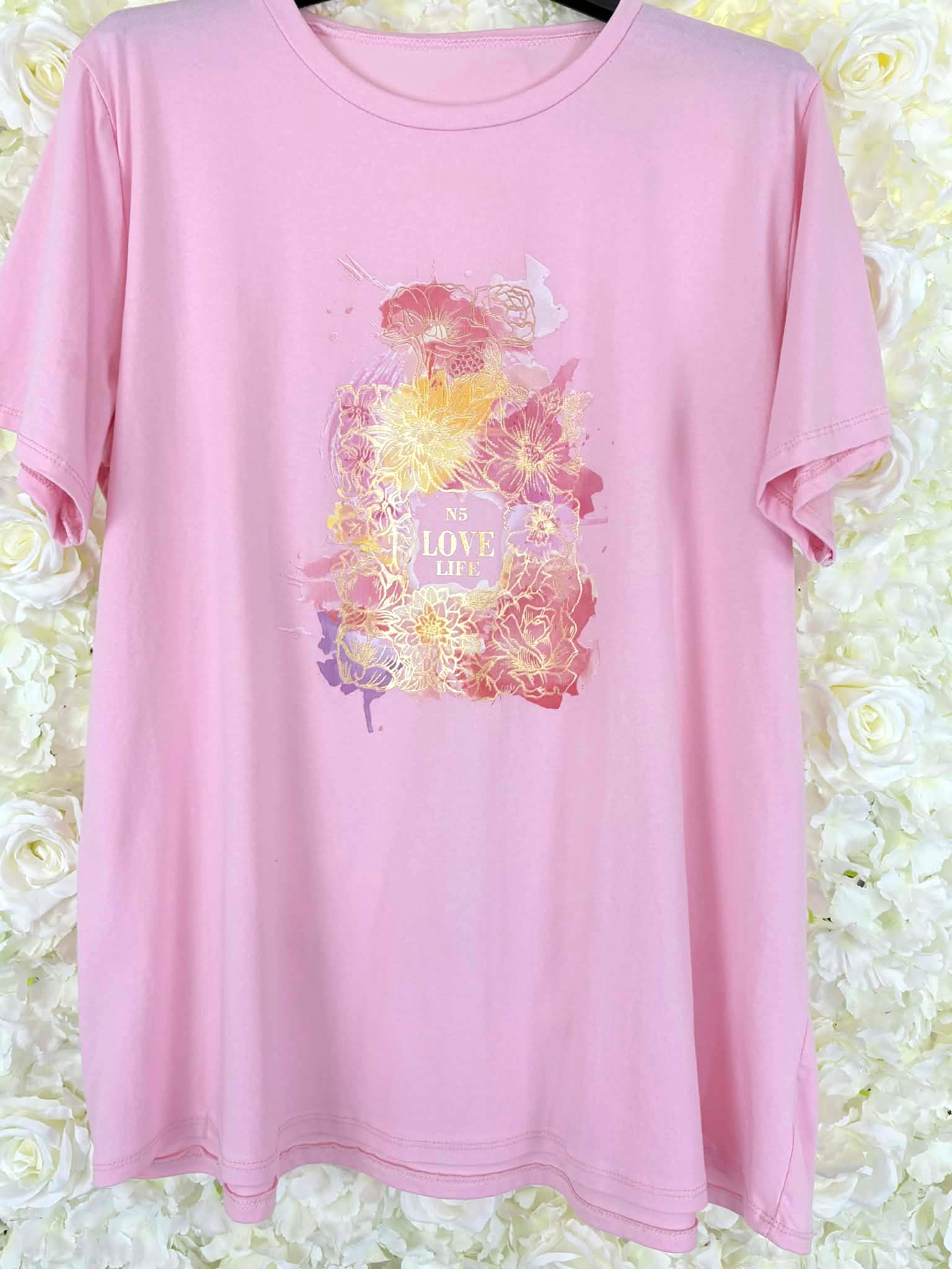 SPENCER - Bottle Flower Print T-Shirt 14 to 24