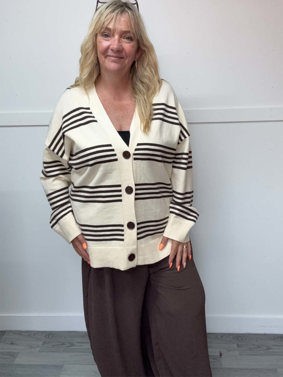 IRIS - Striped Cardigan 14 to 24