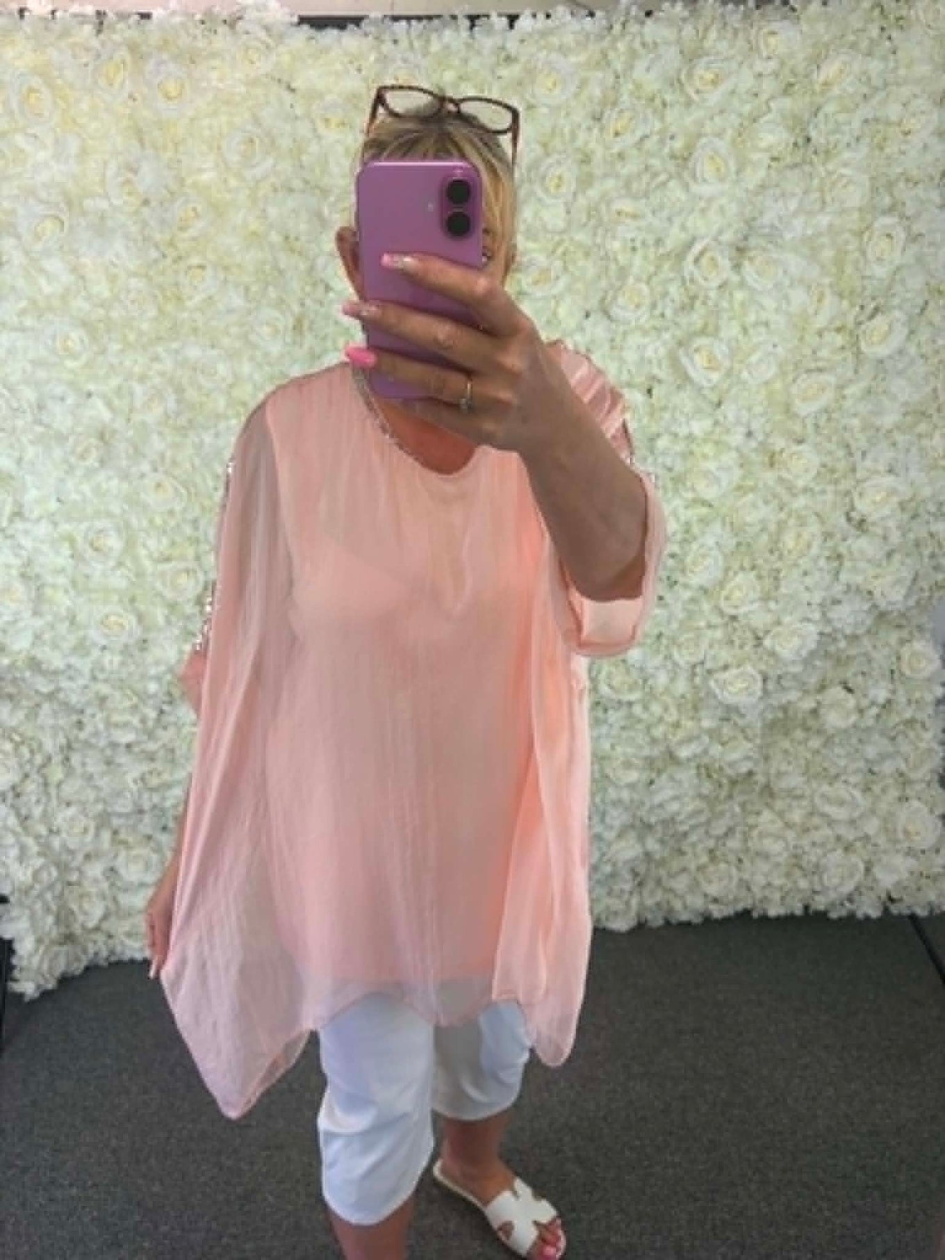 Pippa - Sequin Edge Blouse 14 to 24/26