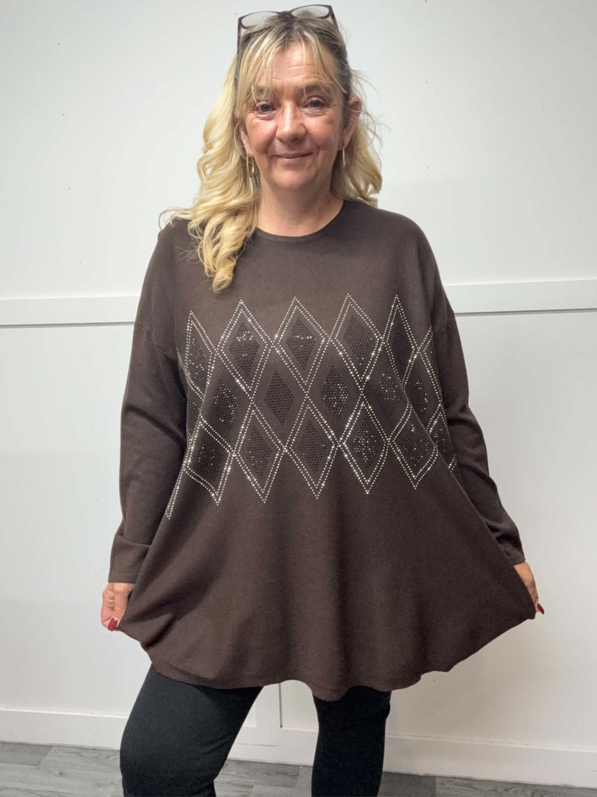 ARIA - Bling Diamoiond Front Jumper 14 to 24
