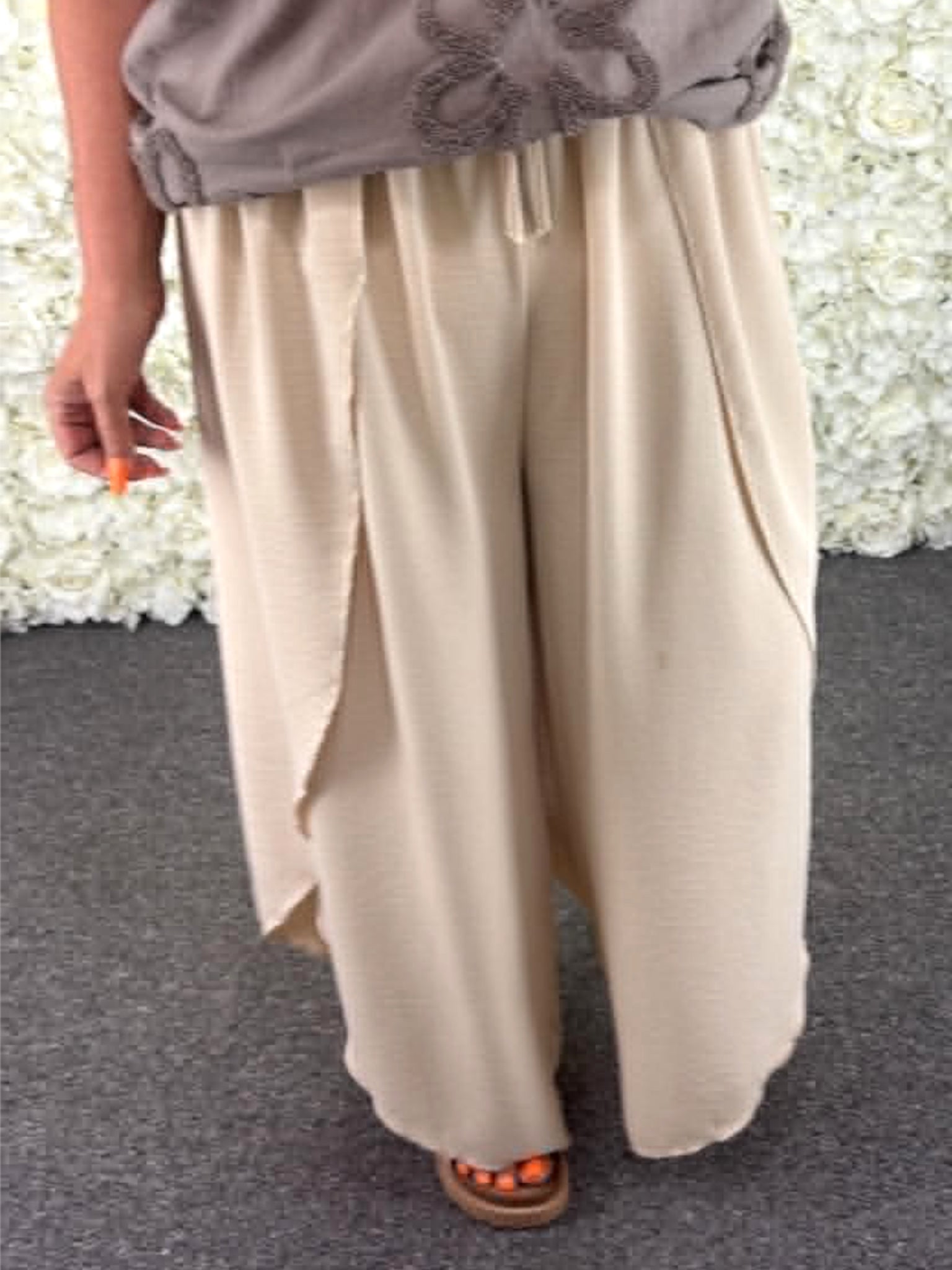 CLARA - Barrel Leg Wrap Trousers 14 to 24