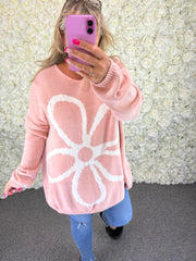 HEIDI - Chunky Knit Daisy Jumper 16 to 24