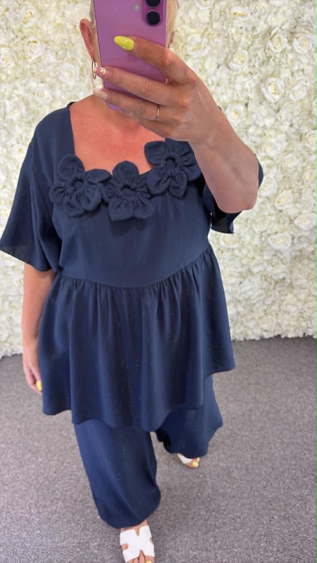 Candy - Flower Trouser suit 14 to 24
