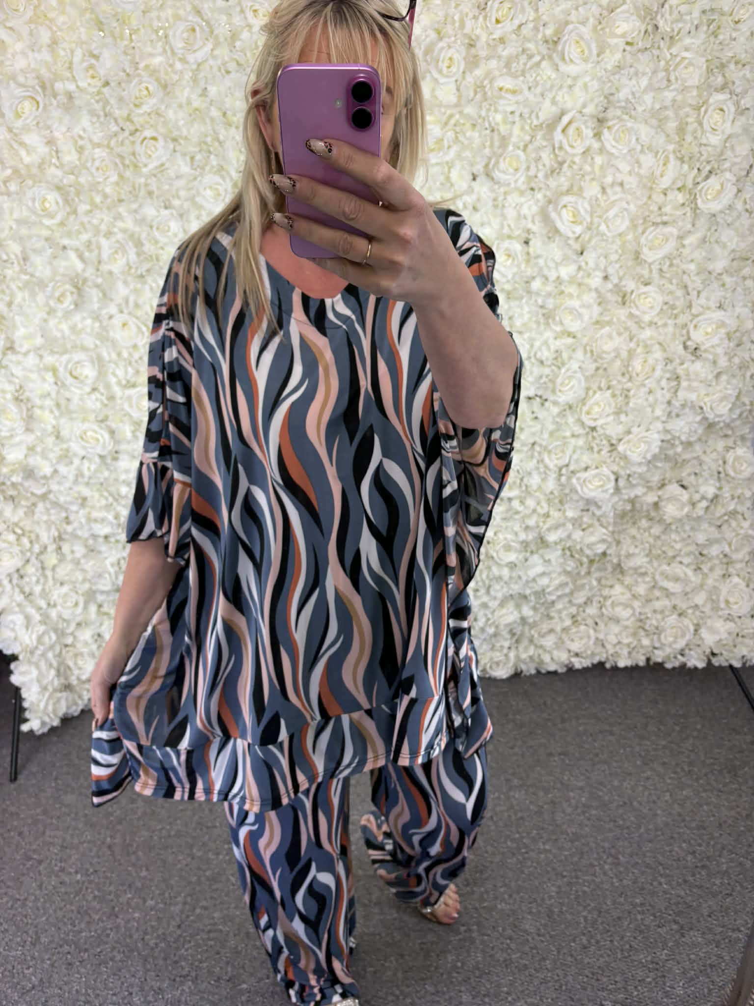 CATHY - Patterned Loungesuit 16 to 24