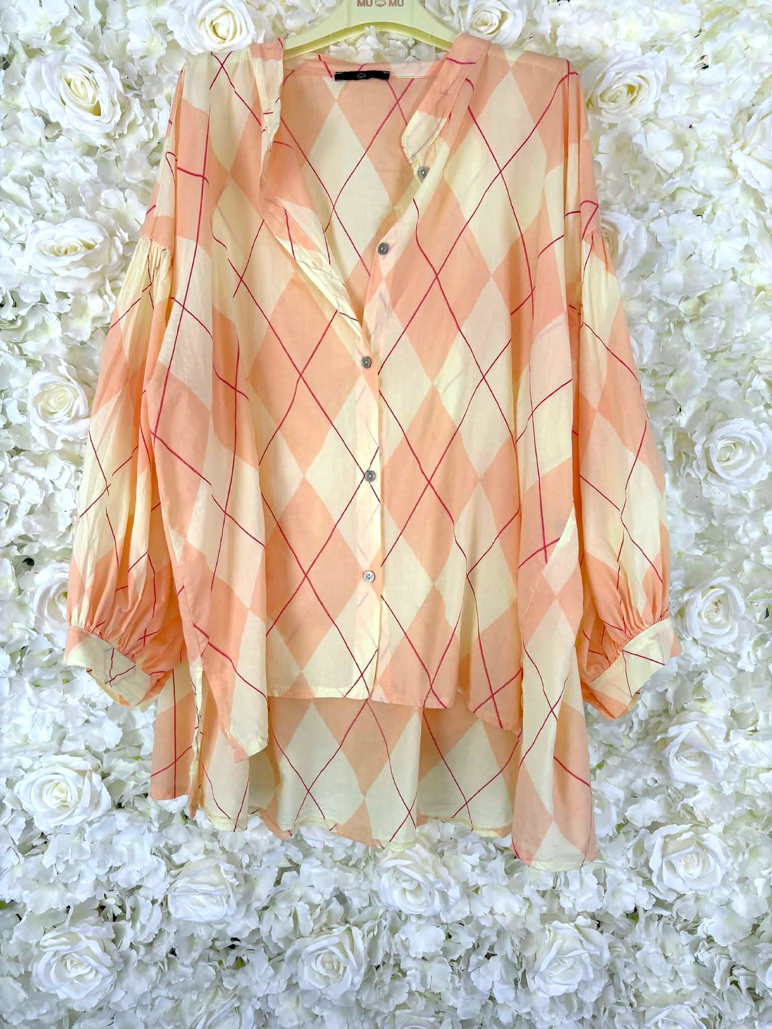 RUBEN - Checked Blouse 14 to 24