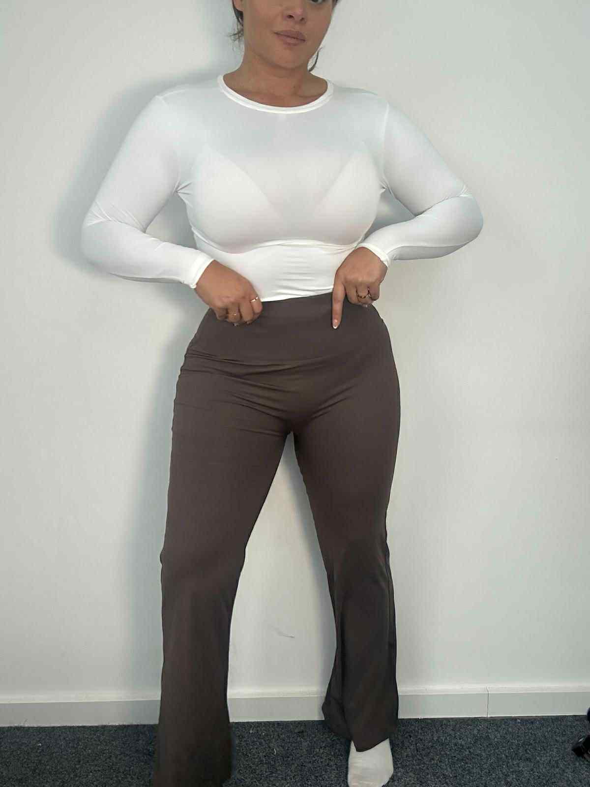 Anna -  High Waist Flared Energy Leggings