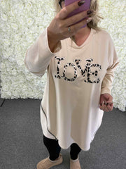LYRA - Leopard Print Love Sweatshirt 16 to 24