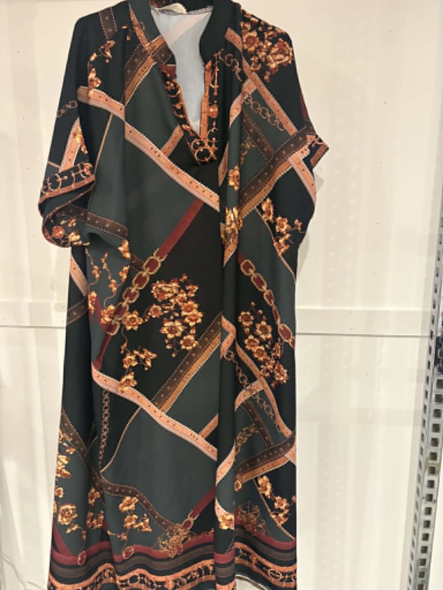 LEANNE - Patterned Shirt Dress 14 to 22
