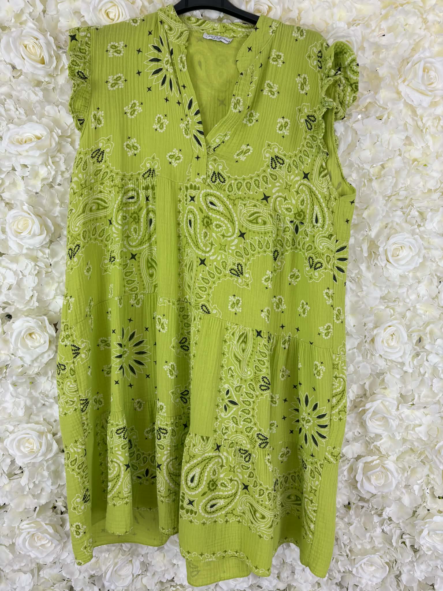 CHERIE - Patterned Smock Dress 12 to 20