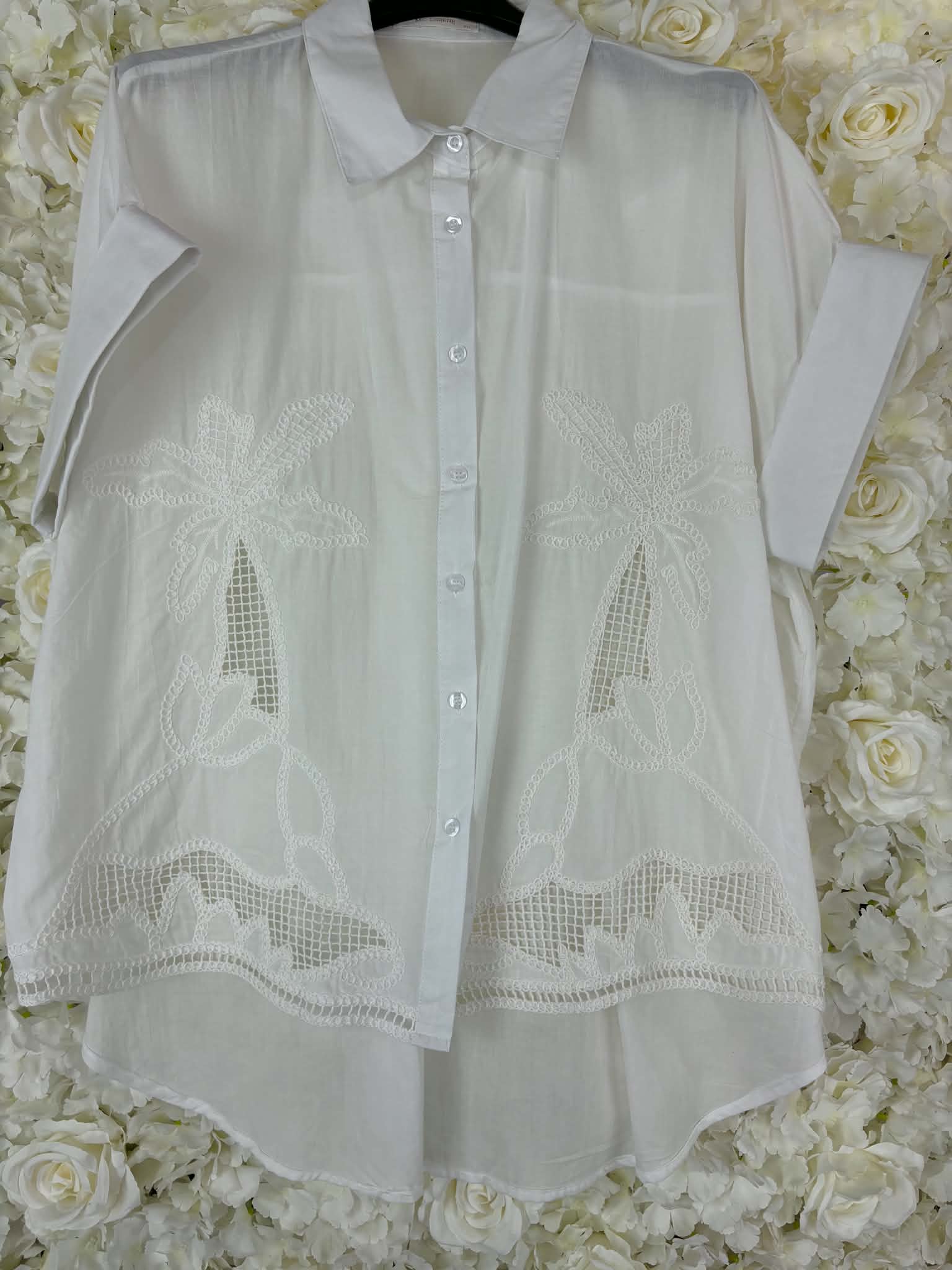 Jo - Palm Tree Blouse 14 to 24