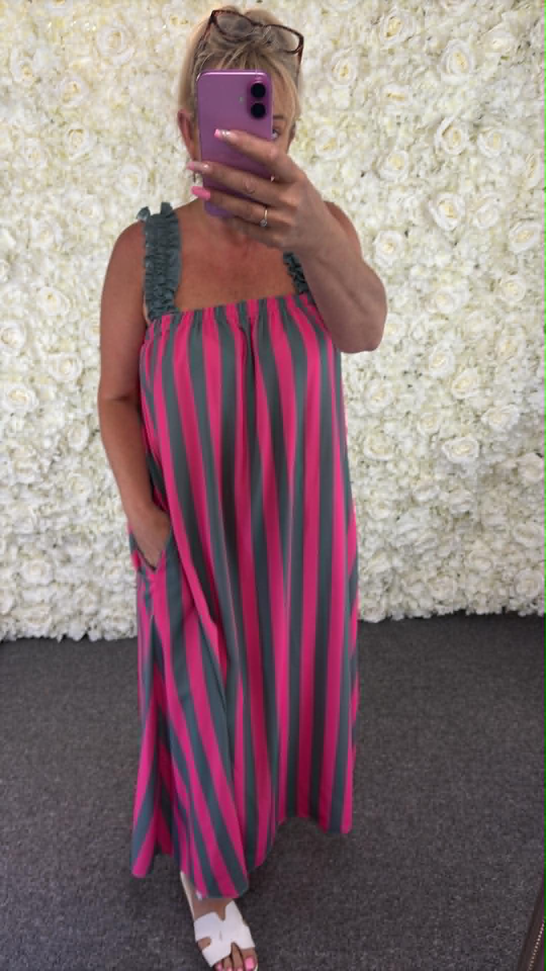 Desray - Striped Dress 14 to 24