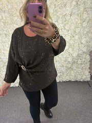 JESS - Sparkle Buckle Blouse 12 to 20