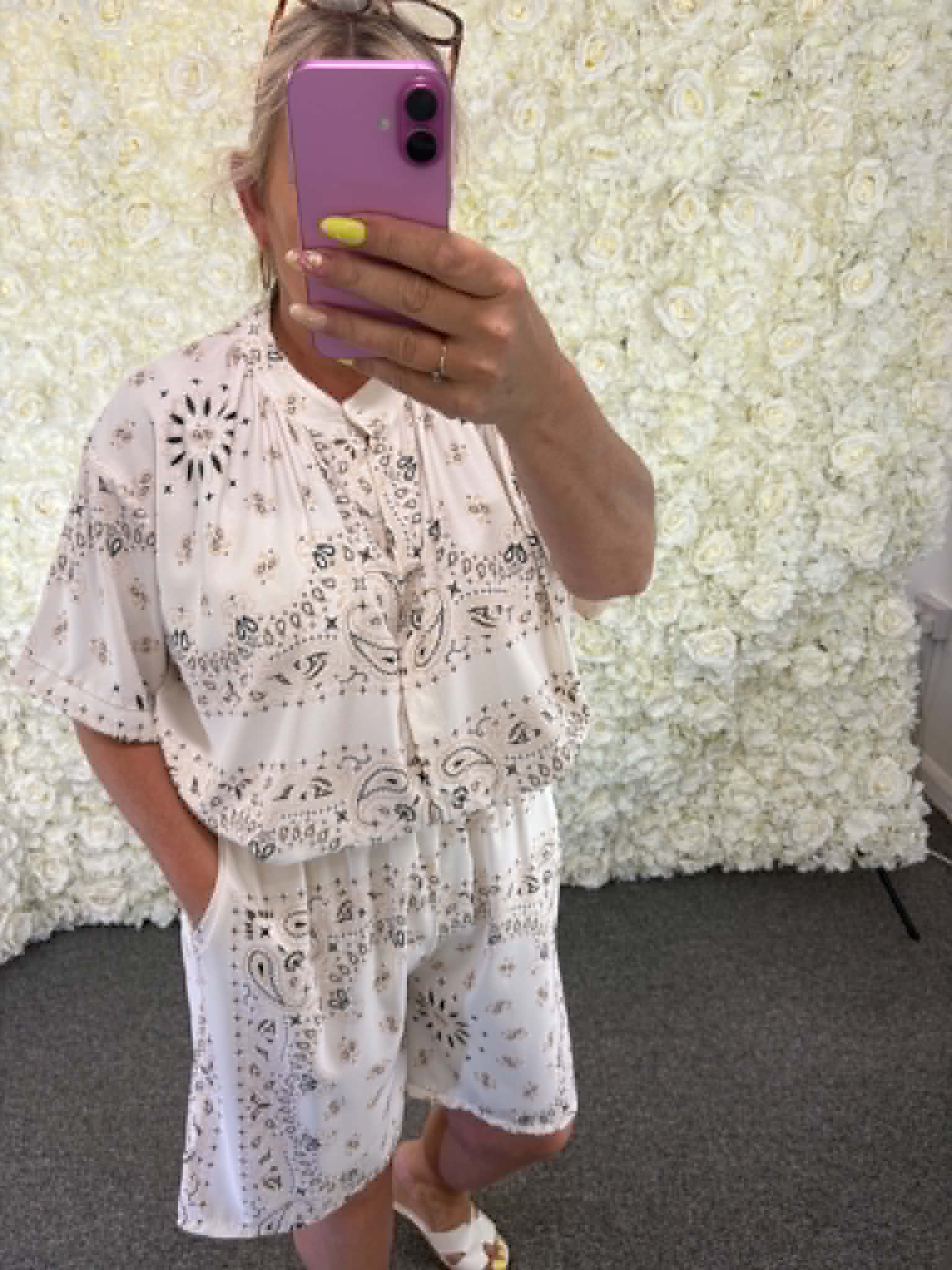 Trixie -  Patterned short set 14 to 24