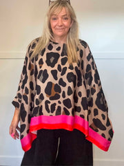 CAMILLA - Leopard Print Blouse 14 to 24