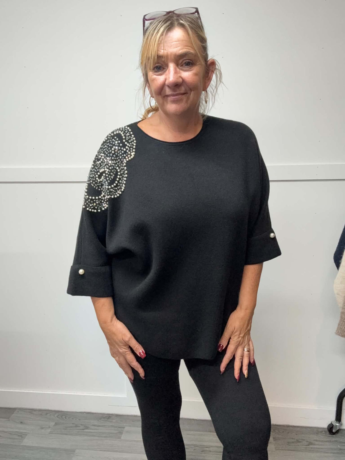 NANCY - Bling & Pearl Jumper 14 to 24
