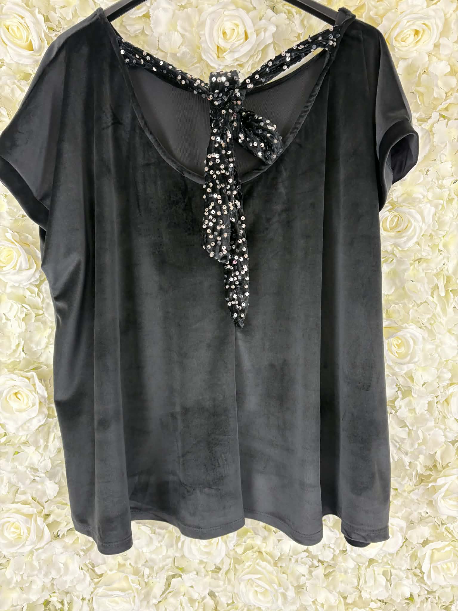 Connie - Sequin Bow Top 16 to 24