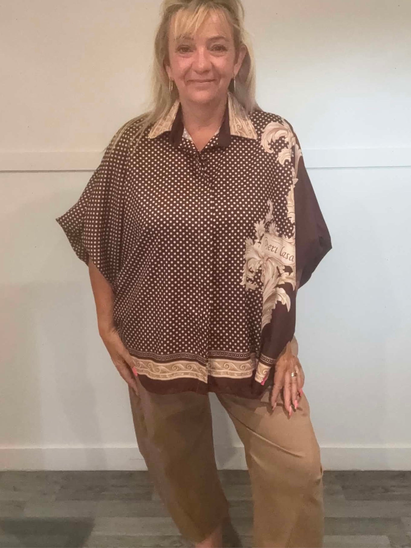 LARA - Patterned Blouse 14 to 24