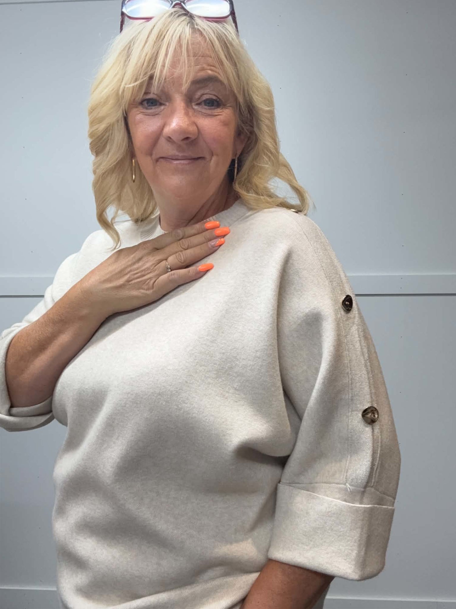 TEAGAN - Sparkle Button Jumper 14 to 24