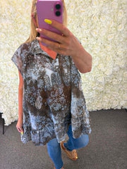 Scarlett - Patterned Blouse 14 to 24