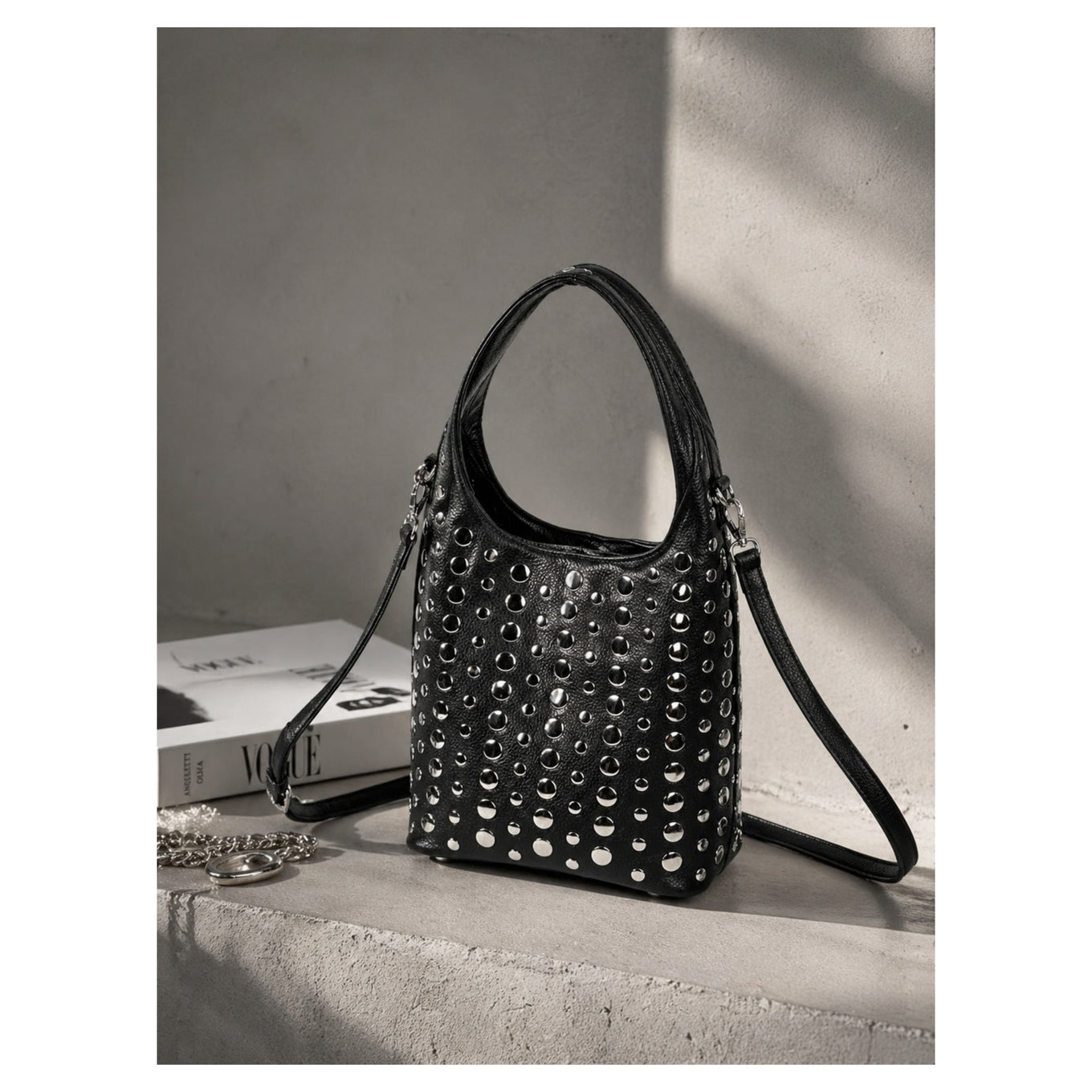 Harley - Studded Bucket Bag